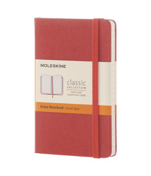 Cover art for Moleskine Classic Ruled Notebook Pocket Coral Orange Hard Cover