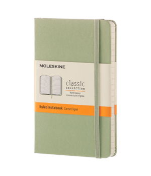 Cover art for Moleskine Classic Ruled Notebook Pocket Willow Green Hard Cover