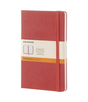 Cover art for Moleskine Classic Ruled Notebook Large Coral Orange Hard Cover