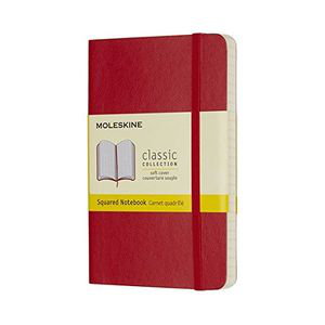 Cover art for Moleskine Classic Softcover Pocket Squared Notebook Scarlet Red