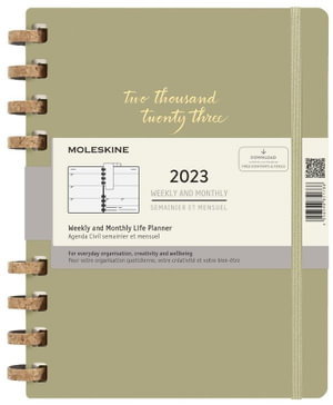 Cover art for Moleskine 2023 Spiral Planner Solar Extra Large Crush Olive