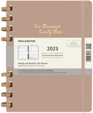Cover art for Moleskine 2023 Spiral Planner Solar Extra Large Crush Almond