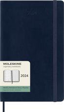 Cover art for Moleskine 2024 12 Month Weekly Diary Softcover Large Sapphire Blue