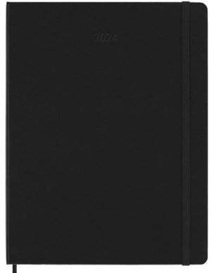 Cover art for Moleskine 2024 12 Month Weekly Diary Hardcover Extra Large Black