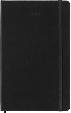 Cover art for Moleskine 2024 12 Month weekly Vertical Diary Large Black