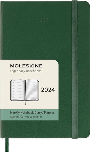 Cover art for Moleskine 2024 12 Month weekly Hardcover Diary Pocket Myrtle Green