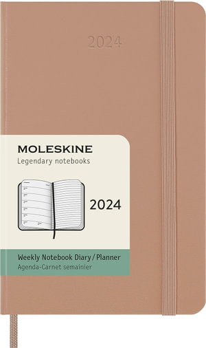 Cover art for Moleskine 2024 12 Month Weekly Diary Hardcover Pocket Sandy Brown