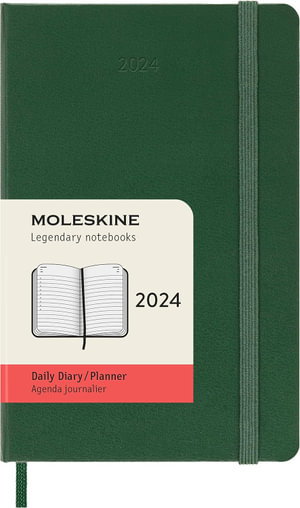 Cover art for Moleskine 2024 12 Month Daily Diary Myrtle Green Hardcover Pocket