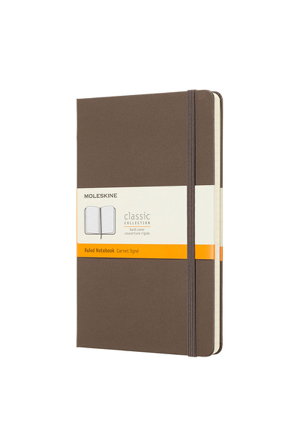 Cover art for Moleskine Classic Hard Cover Notebook Ruled Large Earth Brown