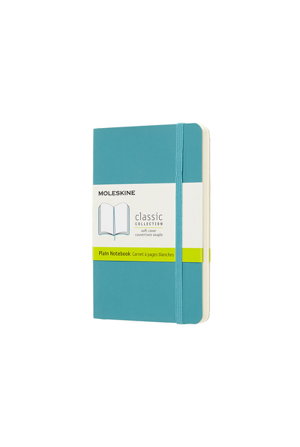 Cover art for Moleskine Classic Softcover Notebook Plain Pocket Reef Blue