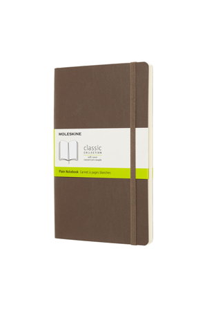 Cover art for Moleskine Classic Soft Cover Notebook Plain Large Earth Brown