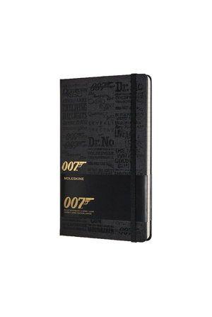 Cover art for Moleskine Limited Edition James Bond Notebook Ruled Large