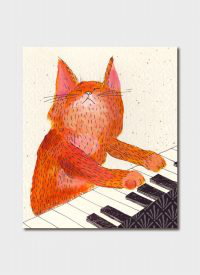 Cover art for Luka Va Play Keyboard Cat Single Greeting Card