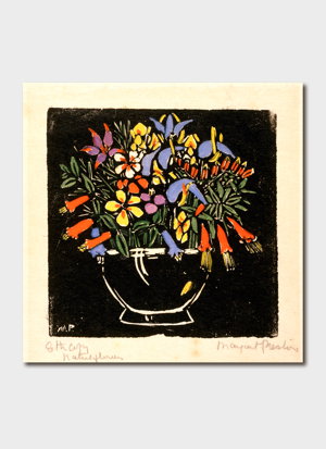 Cover art for Margaret Preston Bowl of Native Flowers Single Greeting Card