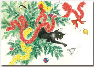 Cover art for Slinky Malinki Single Christmas Card Tree