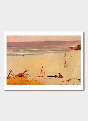 Cover art for Charles Conder Bronte Beach Single Greeting Card