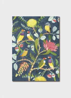Cover art for Henri Stone Gouldian Finches Single Card