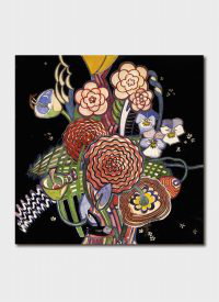 Cover art for Charles Rennie Mackintosh Basket of Flowers Single Greeting Card