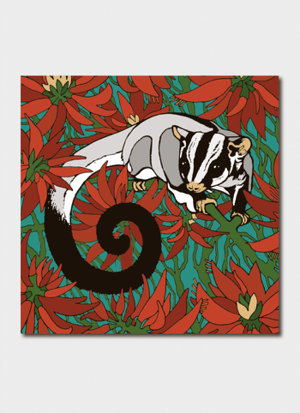 Cover art for Melski Mcvee Sugarglider Red Single Greeting Card