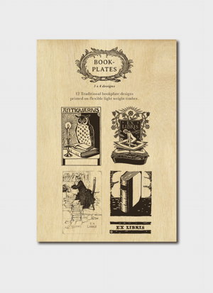 Cover art for Blue Island Press Ex Libris Wooden Bookplates 12 pack
