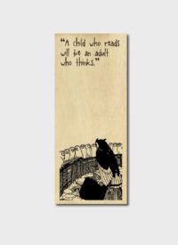 Cover art for A Child Who Reads Quote Single Wooden Bookmark