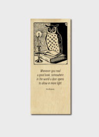 Cover art for Vera Nazarian Whenever You Read Quote Single Wooden Bookmark