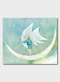 Cover art for Ida Rentoul Outhwaite Moonboat Single Greeting Card