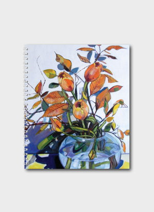 Cover art for Paloma White Orange Tulips Blank Notebook
