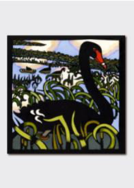 Cover art for Kit Hiller Black Swan Single Greeting Card