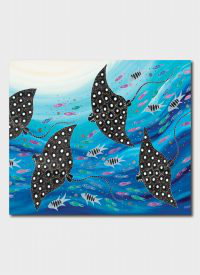 Cover art for Melanie Hava Spotted Rays Single Greeting Card