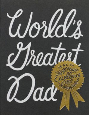 Cover art for Rifle Paper Co World's Greatest Dad Single Fathers Day Card