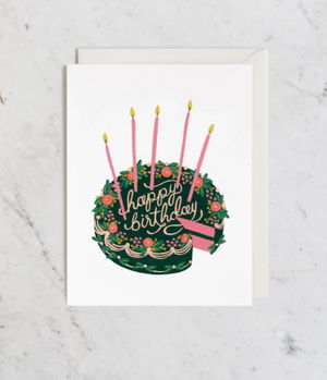 Cover art for Birthday Cake Single Greeting Card