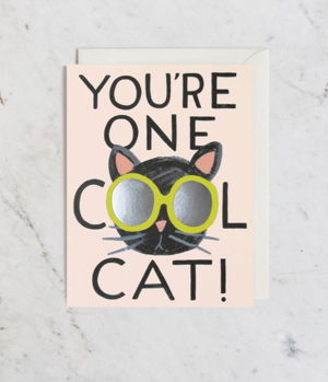 Cover art for You're One Cool Cat Greeting Card