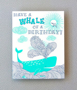 Cover art for Whale Of A Birthday Single Greeting Card