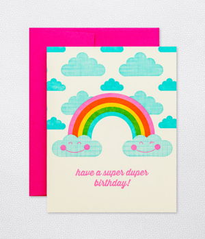 Cover art for Rainbow Birthday Single Greeting Card