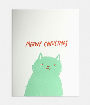 Cover art for Meowy Christmas Greeting Card