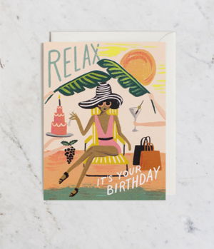 Cover art for Relax Birthday Single Greeting Card