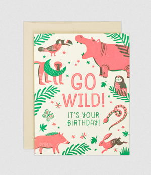 Cover art for Jungle Birthday Single Greeting Card