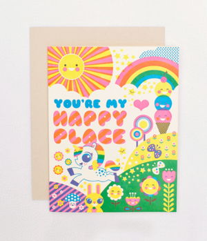 Cover art for You're My Happy Place Single Greeting Card