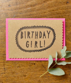 Cover art for Birthday Girl Neon Single Greeting Card