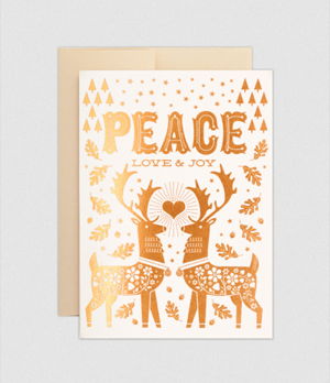 Cover art for Reindeer Single Greeting Card
