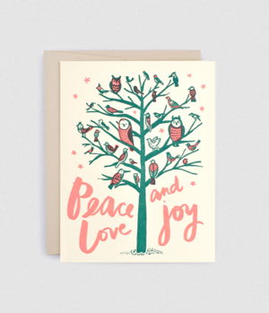 Cover art for Peace Love and Joy Single Greeting Card