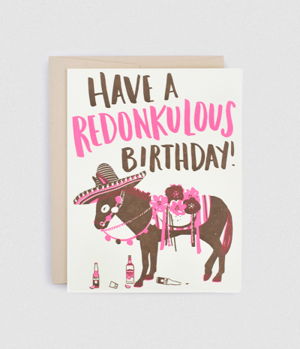 Cover art for Redonkulous Birthday Single Greeting Card