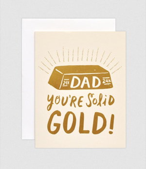 Cover art for Solid Gold Dad Single Greeting Card