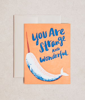 Cover art for Strange And Wonderful Single Greeting Card
