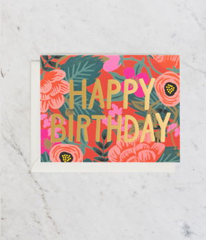 Cover art for Poppy Birthday Single Greeting Card