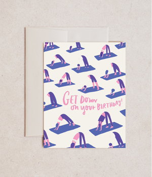 Cover art for Yoga Birthday Single Card