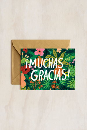Cover art for Floral Muchas Gracias - Single Card
