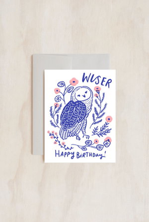 Cover art for Hello Lucky Single Card Wise Old Owl Birthday