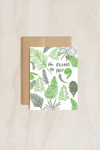 Cover art for Fern Friendship Single Greeting Card